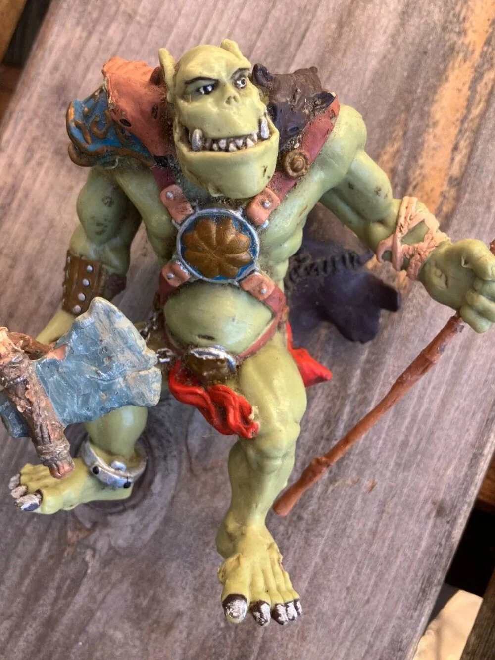 Papo Fantasy Medieval Figure Lot 8 Knights Ogre Troll Horse PVC Collectibles